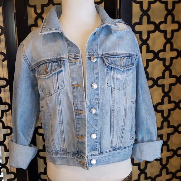 Colorful premium denim jacket Clearance